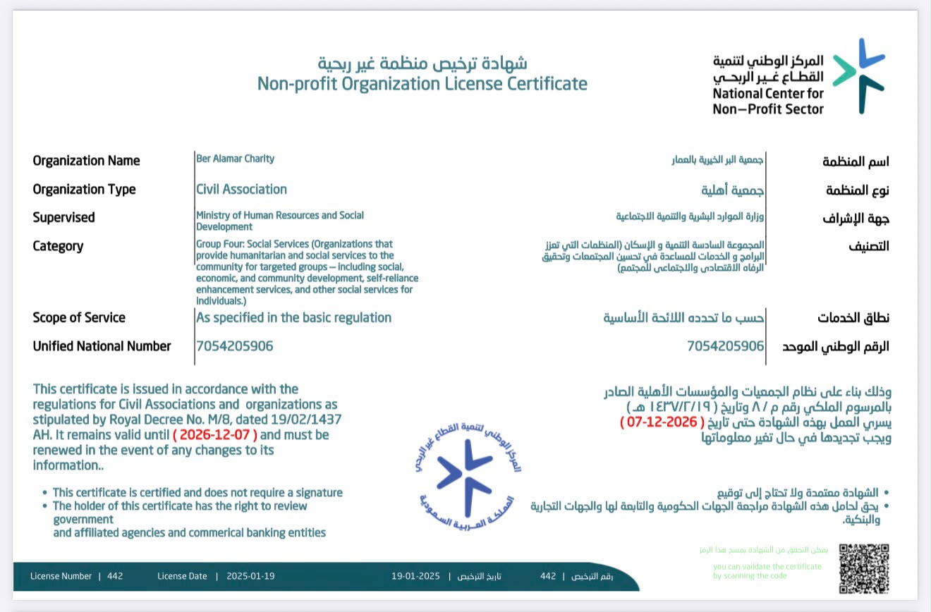 ترخيص الجمعية